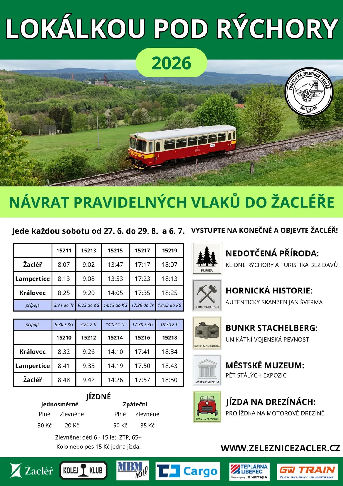 Plakát: Lokálkou pod Rýchorami